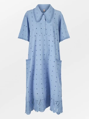 Becksöndergaard Sukienka "Juliette" w kolorze błękitnym ze wzorem rozmiar: S