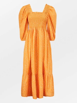 Becksöndergaard Sukienka "Taylora" w kolorze pomarańczowym ze wzorem rozmiar: M
