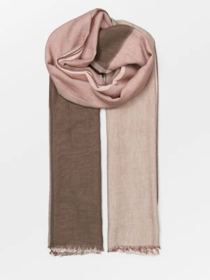 Becksöndergaard Szal "Kikko" w kolorze szaroróżowo-brązowym - 200 x 100 cm rozmiar: onesize