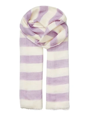 Becksöndergaard Szal w kolorze biało-fioletowym - 200 x 100 cm rozmiar: onesize