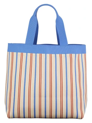 Becksöndergaard Torebka "Lillian" w kolorze beżowo-błękitnym - 35 x 35 x 15 cm rozmiar: onesize