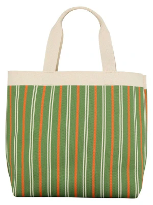 Becksöndergaard Torebka "Lillian" w kolorze zielono-kremowym - 35 x 35 x 15 cm rozmiar: onesize