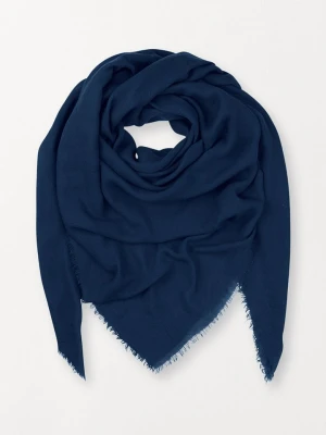 Becksöndergaard Wełniana chusta "Mill" w kolorze granatowym - 140 x 140 cm rozmiar: onesize