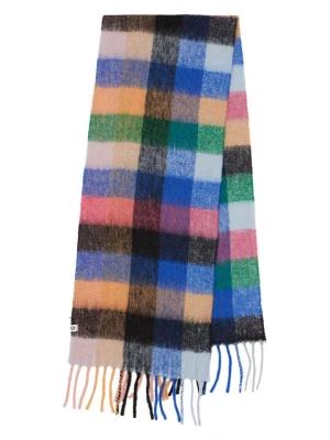 Becksöndergaard Wełniany szal "Check Anilopa" ze wzorem - 200 x 35 cm rozmiar: onesize