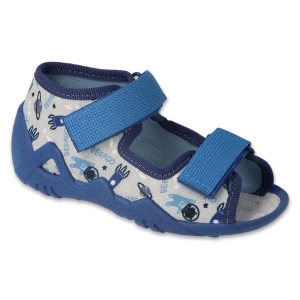Befado obuwie dziecięce  350P044 niebieskie