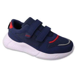 Befado sportowe dziecięce na rzepy navy/red 452Y006 niebieskie