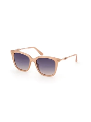 Beige Brilliance Gradient Okulary Guess