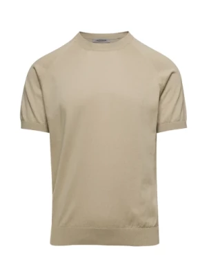 Beige Raglan Crewneck T-shirt La Fileria