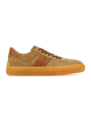 Beige Suede Sneakers Tod's