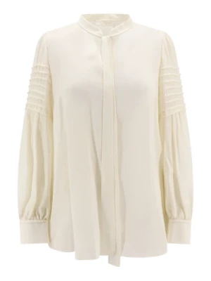 Beige V-Neck Wool Shirt Chloé