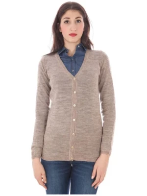 Beige Wool Buttoned Cardigan Fred Perry