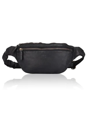 Bellicci Skórzana saszetka "Charmaine" w kolorze czarnym - 40 x 17 x 6 cm rozmiar: onesize