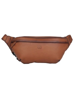 Bellicci Skórzana saszetka "Kenia" w kolorze jasnobrązowym - 32 x 15 x 5 cm rozmiar: onesize