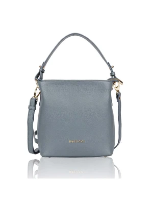 Bellicci Skórzana torebka "Calico" w kolorze błękitnym - 26 x 33 x 14 cm rozmiar: onesize