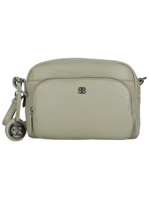 Bellicci Skórzana torebka "Capri" w kolorze zielonym - 26 x 17 x 10 cm rozmiar: onesize