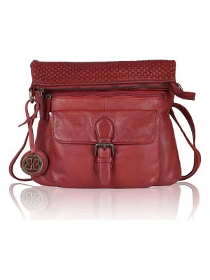 Bellicci Skórzana torebka "Eva" w kolorze czerwonym - 34 x 29 x 4,5 cm rozmiar: onesize