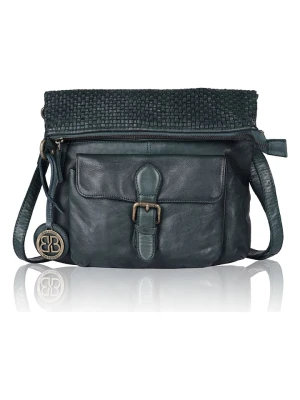 Bellicci Skórzana torebka "Eva" w kolorze morskim - 34 x 29 x 4,5 cm rozmiar: onesize