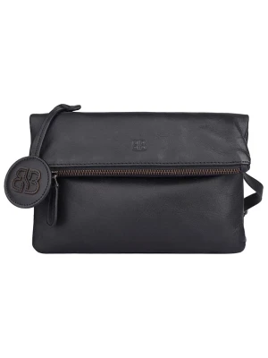 Bellicci Skórzana torebka "Kline" w kolorze czarnym - 24 x 15 x 4 cm rozmiar: onesize