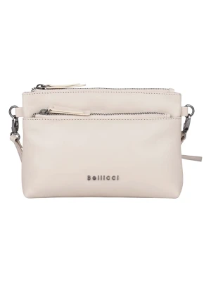 Bellicci Skórzana torebka "Sicilia" w kolorze kremowym - 22,5 x 16 x 5 cm rozmiar: onesize