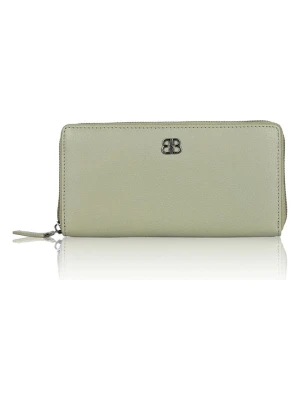 Bellicci Skórzany portfel "Cambrie" w kolorze oliwkowym - 19,5 x 10 x 2,5 cm rozmiar: onesize