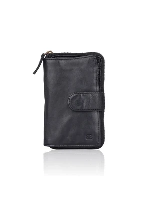 Bellicci Skórzany portfel "Collins" w kolorze czarnym - 9 x 17 x 3 cm rozmiar: onesize