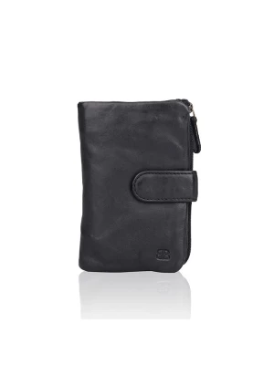 Bellicci Skórzany portfel "Connie" w kolorze czarnym - 9 x 17 x 3 cm rozmiar: onesize