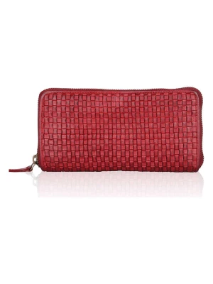 Bellicci Skórzany portfel "Eleanor" w kolorze czerwonym - 19,5 x 9,5 x 2,5 cm rozmiar: onesize