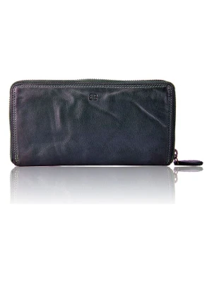 Bellicci Skórzany portfel "Greta" w kolorze granatowym - 19,5 x 10 x 3 cm rozmiar: onesize