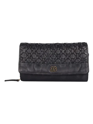 Bellicci Skórzany portfel "Pedra" w kolorze czarnym - 19 x 10 x 4 cm rozmiar: onesize