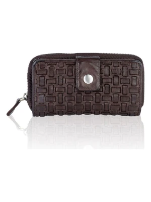 Bellicci Skórzany portfel w kolorze brązowym - 18 x 9, 5 x 3, 5 cm rozmiar: onesize