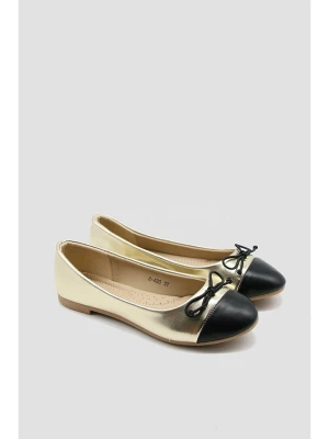 Bellucci Baleriny w kolorze złoto-czarnym rozmiar: 36
