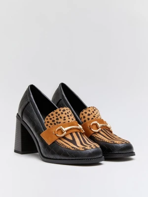 Bellucci Czółenka w kolorze jasnobrązowo-czarnym rozmiar: 39