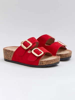 Bellucci Klapki w kolorze czerwonym na koturnie rozmiar: 36