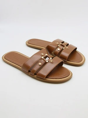 Bellucci Klapki w kolorze jasnobrązowym rozmiar: 39