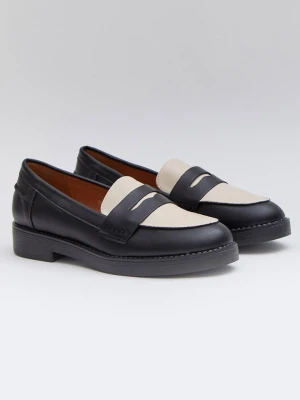 Bellucci Mokasyny w kolorze czarno-kremowym rozmiar: 40