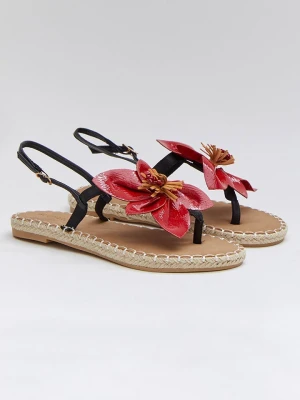 Bellucci Sandały w kolorze czarno-czerwonym rozmiar: 39