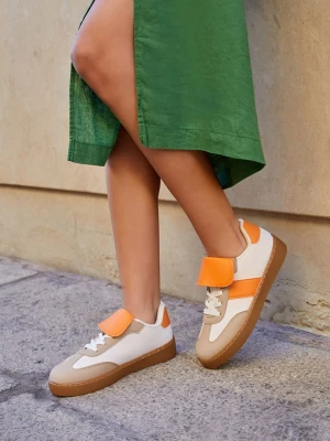 Bellucci Sneakersy w kolorze kremowo-pomarańczowo-beżowym rozmiar: 37