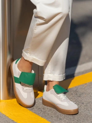 Bellucci Sneakersy w kolorze kremowo-zielono-beżowym rozmiar: 37