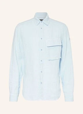 Belstaff Koszula Z Lnu Scale Comfort Fit blau