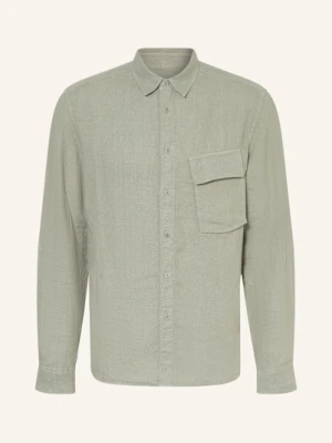 Belstaff Koszula Z Lnu Scale Comfort Fit gruen