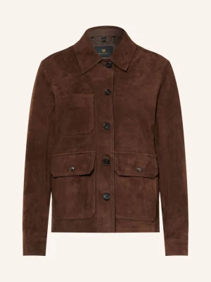 Belstaff Kurtka Skórzana braun CIEMNOBRĄZOWY