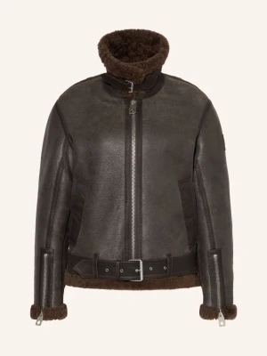 Belstaff Kurtka Skórzana Erskine grau szary