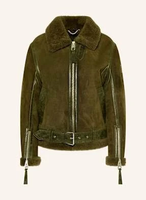 Belstaff Kurtka Skórzana Eskine gruen