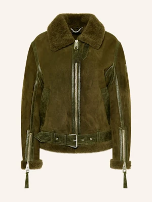 Belstaff Kurtka Skórzana Eskine gruen