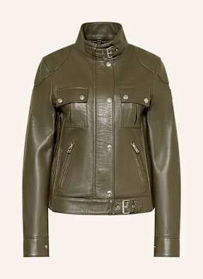 Belstaff Kurtka Skórzana Gangster gruen