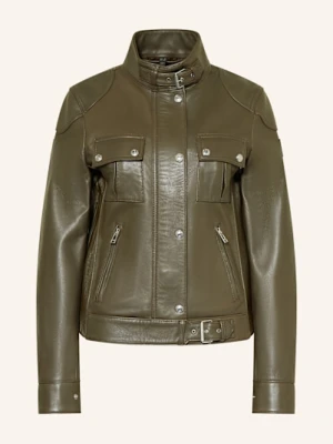 Belstaff Kurtka Skórzana Gangster gruen