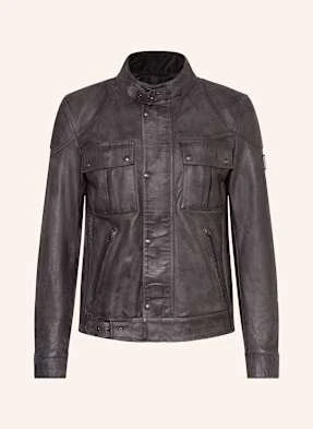 Belstaff Kurtka Skórzana Legacy Gangster grau