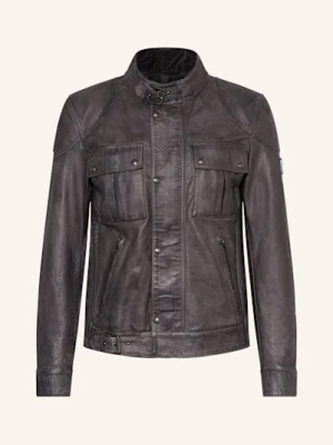 Belstaff Kurtka Skórzana Legacy Gangster grau