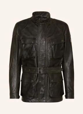 Belstaff Kurtka Skórzana Legacy Trialmaster Panther gruen