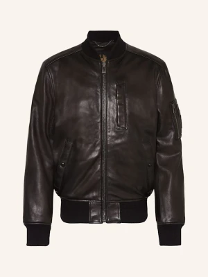 Belstaff Kurtka Skórzana Marker schwarz CZARNY